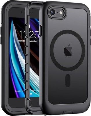 Magnetic for iPhone SE Case 3rd/2nd, iPhone 8/7 Case, 2-Layer Bumper Phone Case