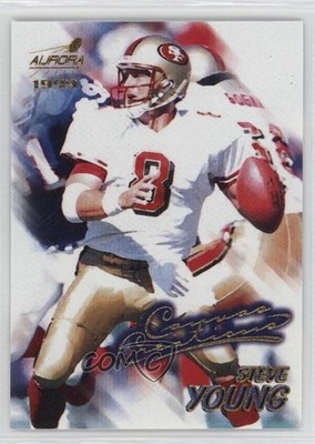 1999 Pacific Aurora Canvas Creations Steve Young #9 HOF b8c