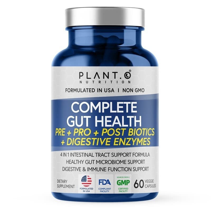 4-in-1 Prebiotic Probiotic & Postbiotic Women & Men, Complete Gut & Digestive