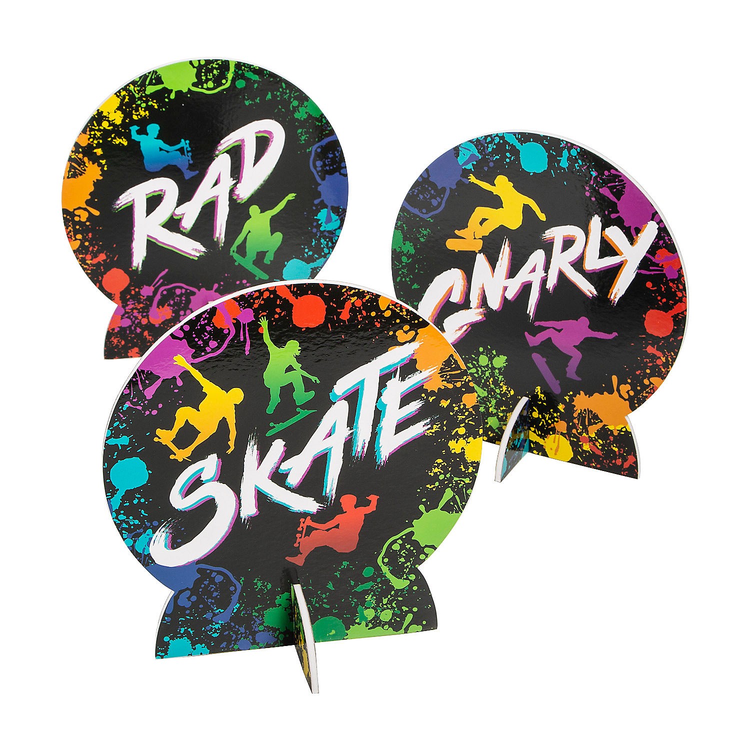 Fun Express Skateboard Party Centerpieces - 3 Pc.
