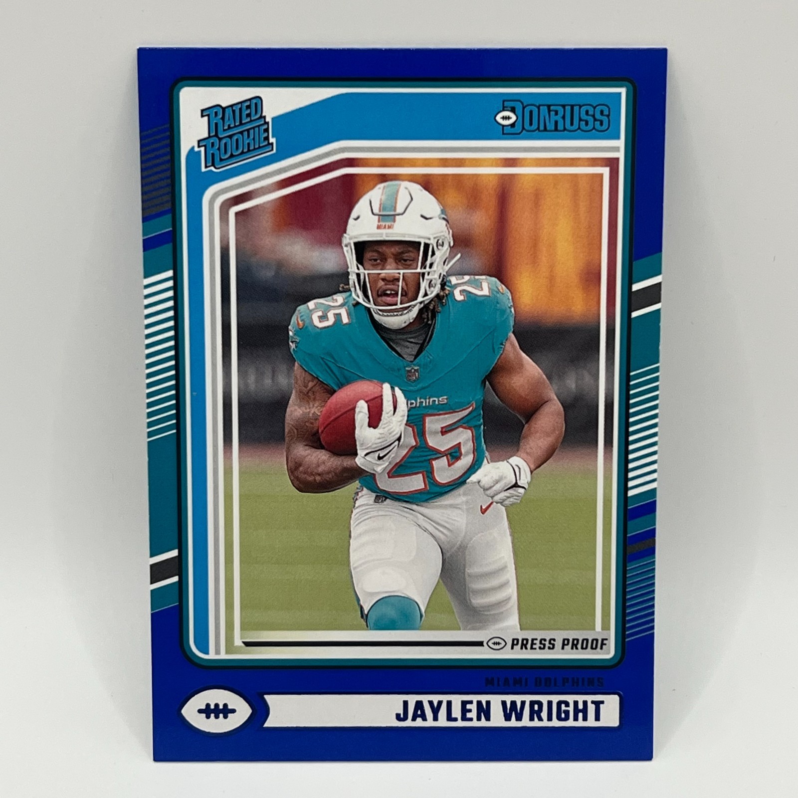 2024 Donruss Press Proof Blue Jaylen Wright RC #344