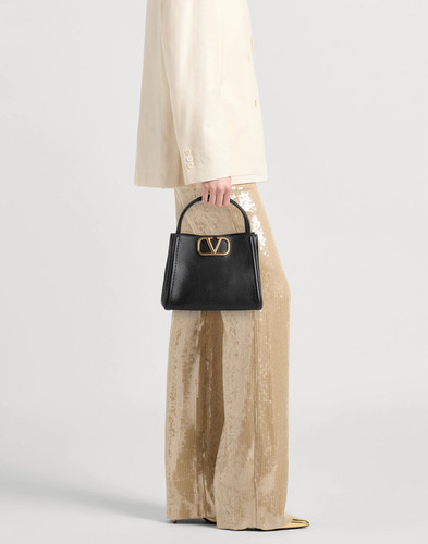 Valentino Garavani - Women - Pebbled-leather Tote - Black