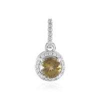 Cavill SilberanhäNger 0,84Ct Gelber Tansanit Zirkon 925 Sterling Damen