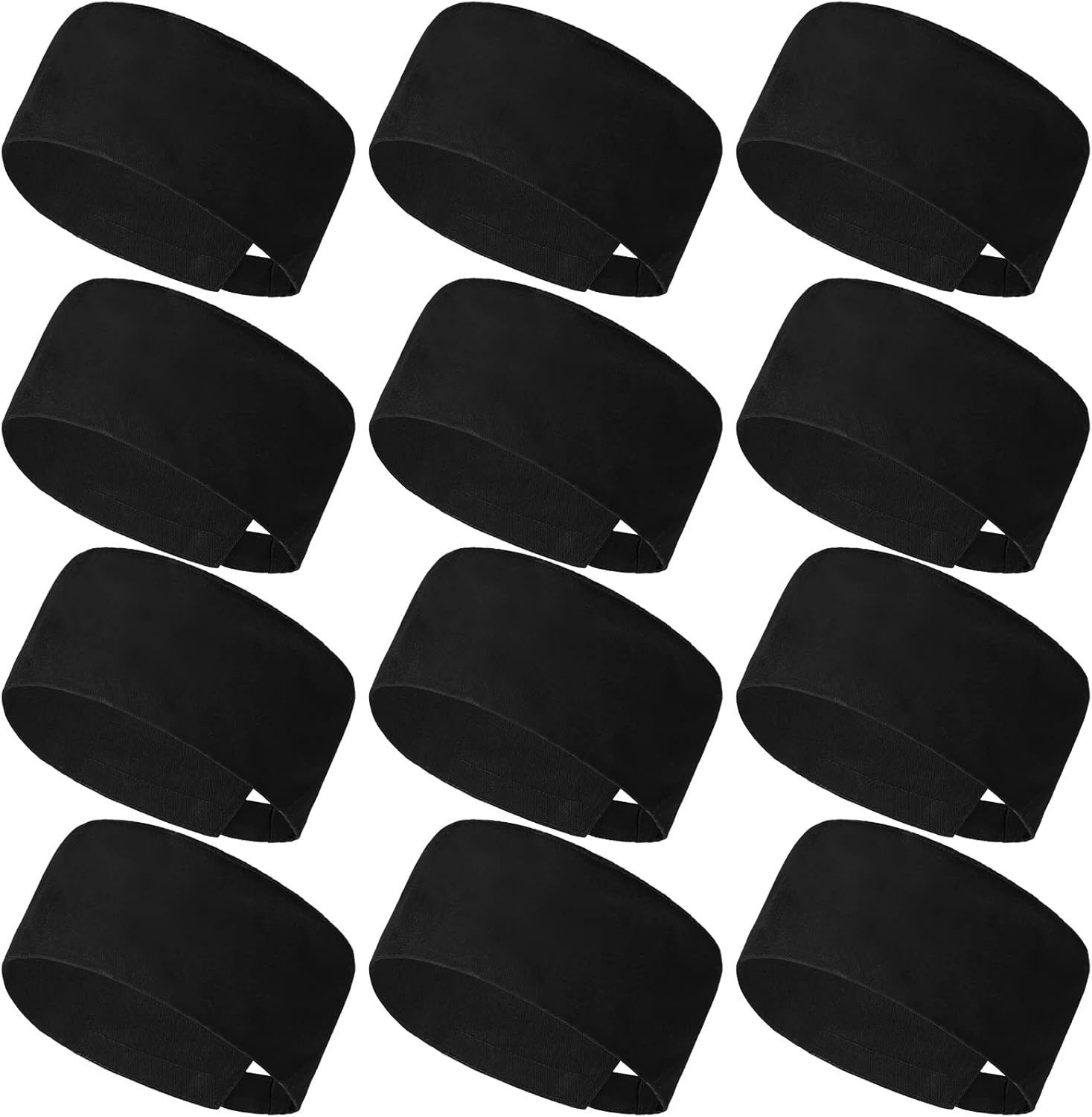 12 Pcs Chef Hat for Women Men Adjustable Unisex Sushi Beanie Chef Mesh