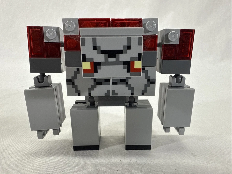 Lego Minecraft Redstone Golem Brick Figures from Set 21163 The Redstone Battle - Image 2 of 4