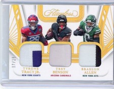 Tracy Jr., Benson, Allen Triple Rookie Patch: 2024 Panini Flawless Football. 🔥