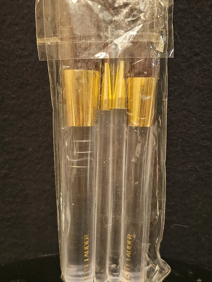 NUEVO Estee Lauder 4 piezas Juego de brochas de maquillaje transparentes Foto 3 de 3