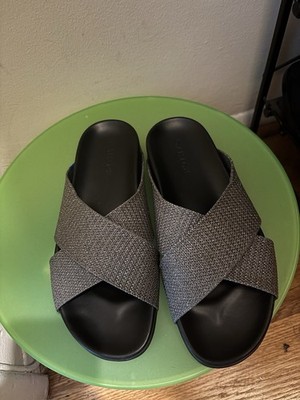 Rothy s Silver Slide Sandals Size 8.5