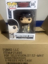 Image of Funko Pop! Vinyl Stranger Things Ghostbuster Mike #546 Case Fresh!