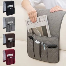 5 Pockets Sofa Arm Rest TV Remote Control Tidy Organizer Holder Chair Couch Bag~