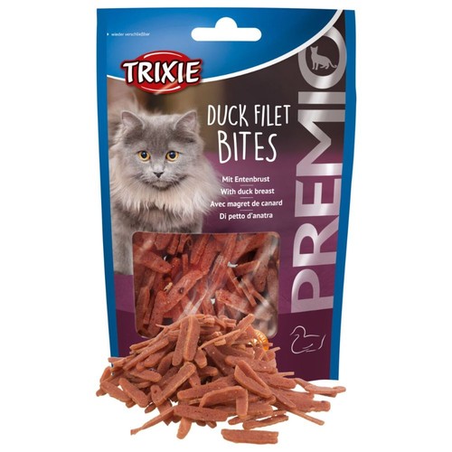 Trixie Premio Cat Treats Filet Bites High Fish Meat Content Chicken Duck Tuna - 第 5/33 張圖片