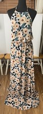 Show Me Your MuMu Heather Halter Maxi Dress Women’s S magnolia floral print