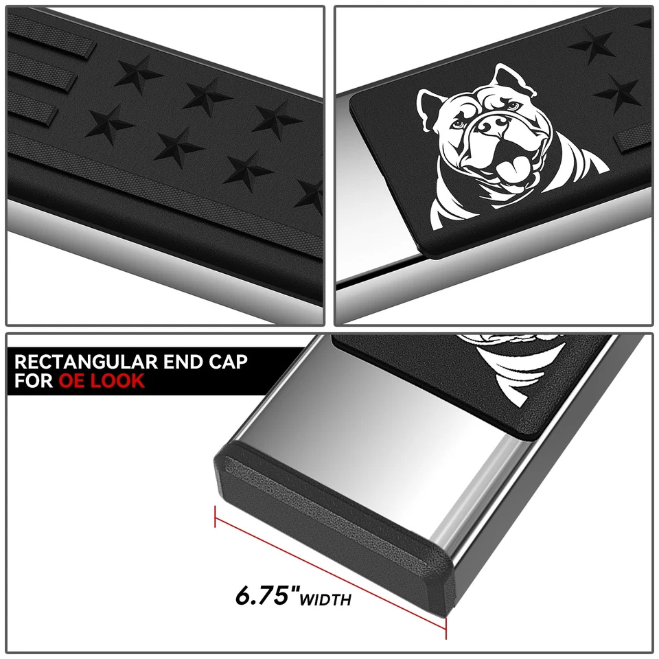 Ram 1500 2500 3500 2009-2024 doble cabina 4 puertas estriberas barra Nerf escalón lateral Foto 3 de 4