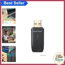 USB WiFi 6 Bluetooth 5.4 Adapter for PC Dual Band 600 Mbps Dongle Windows 11 10