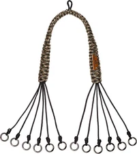 Game Carrier, 12 Drops, Slip Ring - Bird Tote for Waterfowl, Large, Brown 