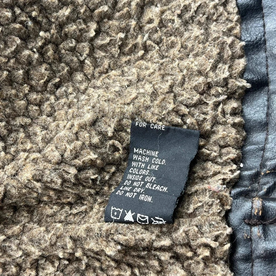 Age 3 Hawke & Co Leather Jacket - 2XS Black Polyester - Image 4 of 4