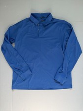 Nike Men's Dri-Fit UV Polo Shirt Long Sleeve Medium Weight Golf Sz Large