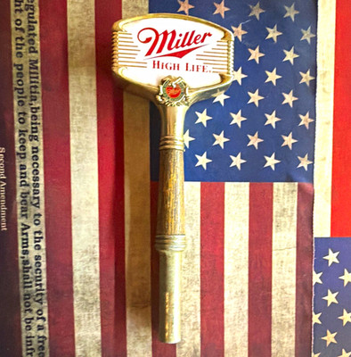 Miller High Life Beer Tap Handle / Tap Knob Breweriana Bar Draft Handle