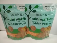 2 Pack Mini Waffles with Hidden Veggies, 12 Months, Pumpkin, Apple  Cinnamon,