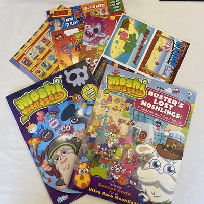 Moshi Monster Sticker Album/Search & Find Book/ Colouring/Postcards Bundle