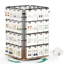 360 Rotating Earring Display Stands for Vendors,Jewelry display Rack for Sell...