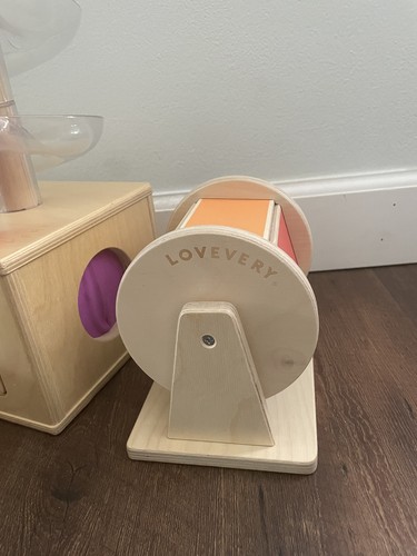 Lovevery Slide And Seek Ball Drop, Rainbow Spinner, And Sliding Top Box + 1 Ball - Picture 2 of 10