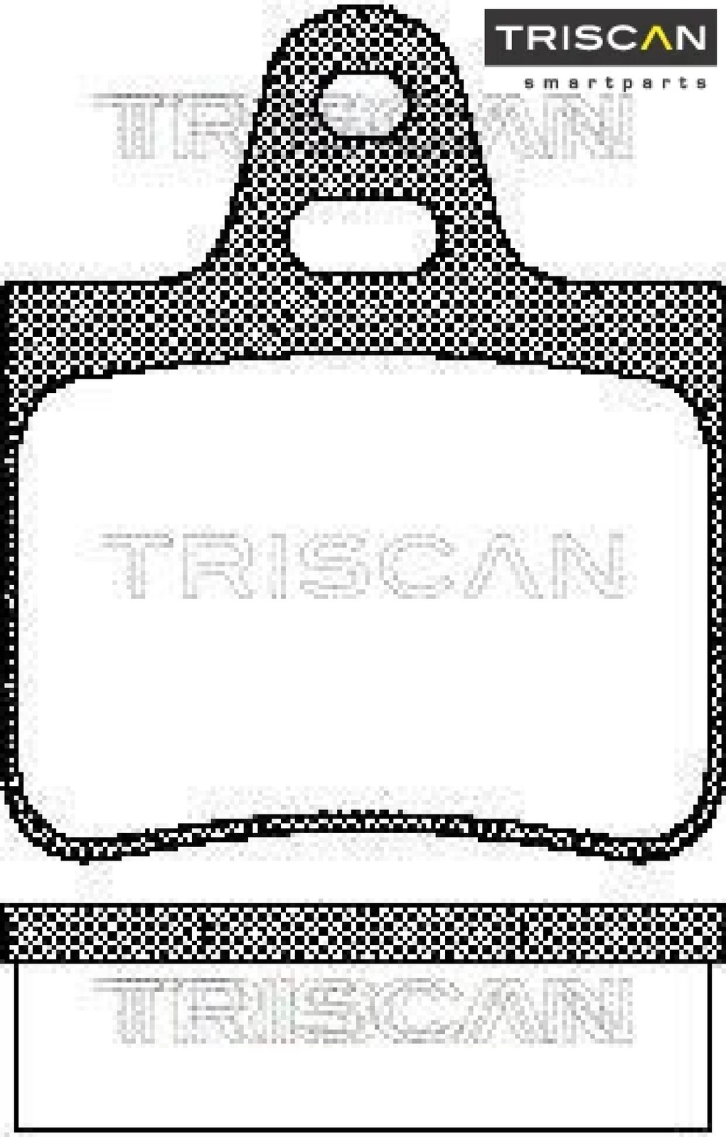Triscan Bremsbelagsatz, Scheibenbremse 8110 38783 Für Citroën Peugeot - Bild 5