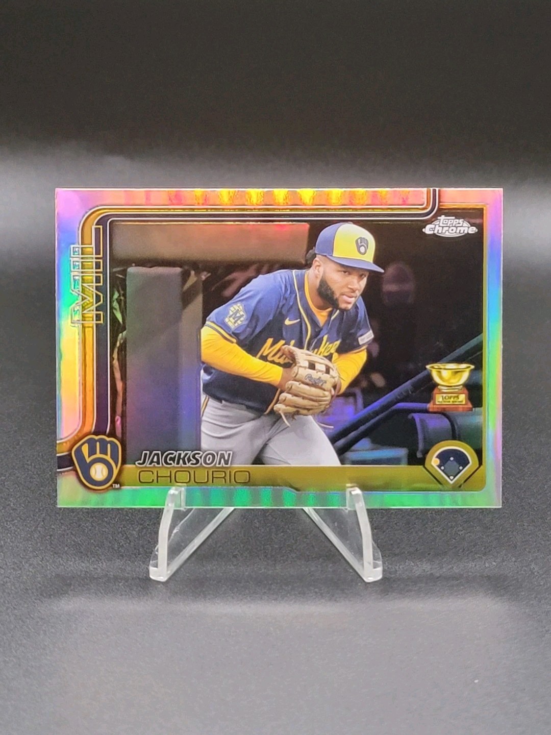 🔥 JACKSON CHOURIO ~ 2025 Topps Chrome #262 ~ Image Variation SP 🔥