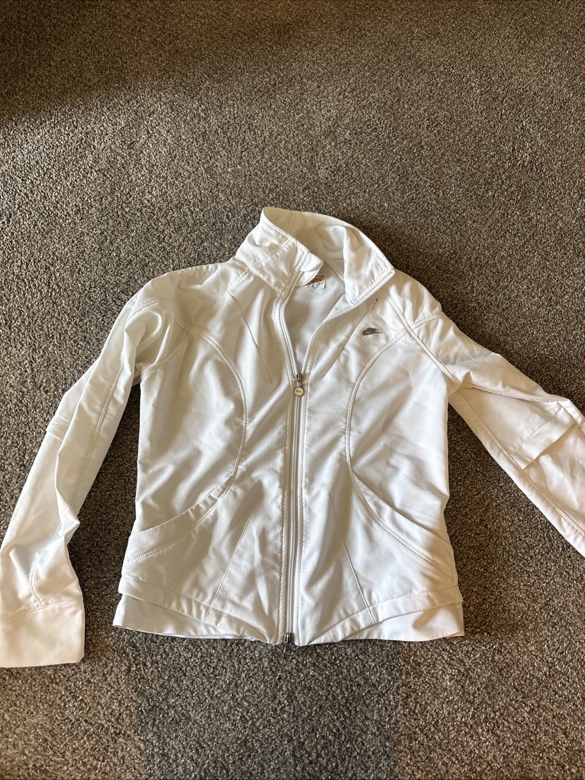 SACAI X NIKE Giacca bianca Nike con zip taglia M