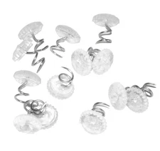 60 Pcs Upholstery Tacks Headliner Pins Clear Heads Twist Pins for Slipcovers and