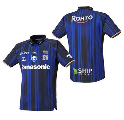 ガンバ大阪 hummel サッカーシャツ KOTA 9 O-XO 黒/青 ガンバ大阪 hummel サッカーシャツ KOTA 9 O-XO 黒/青 ガンバ