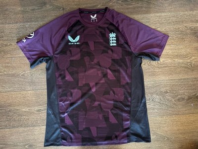 England Cricket Castore lila Player Issue Pro Trainingstop für Herren Large neu mit Etikett