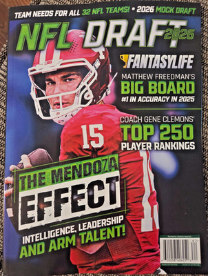 Fantasy Life-2026 NFL Draft-The Mendoza Effect-Top 250 Player Rankings-Brand New