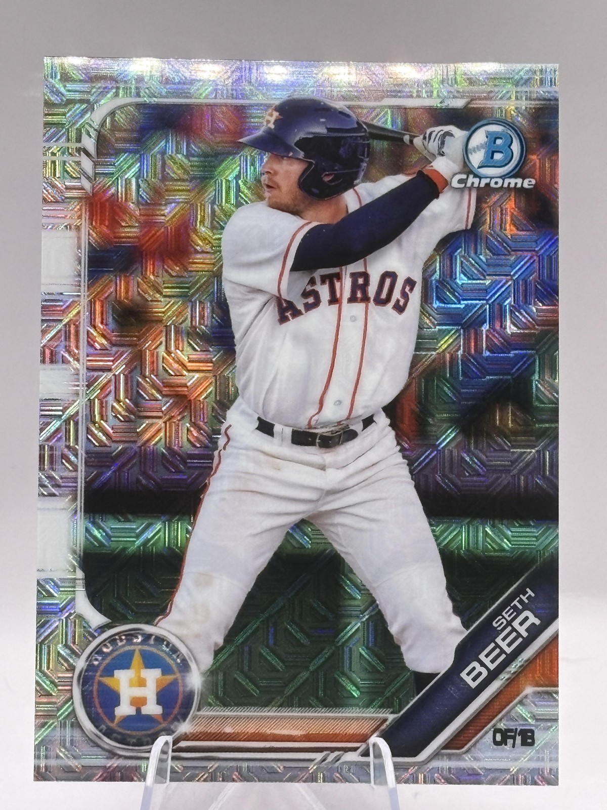 2019 Bowman #BCP-14 Seth Beer Chrome Prospects Mojo Refractors