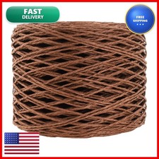 Mandala Crafts Brown Natural Raffia Yarn for Crochet Gift Wrapping