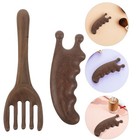 2 Pcs Sandelholz-Massage Kamm Massagekamm Kratzen Für Die Kopfhaut