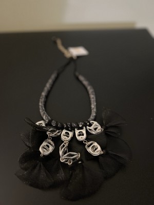 Upcycled Statement Necklace   Can Tab & Mesh Design   Artistic Avant Jewelry 