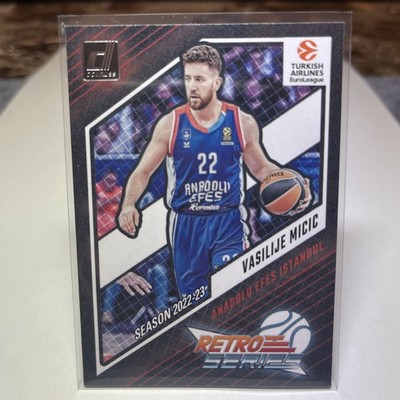 2023-24 Panini Donruss Euroleague - #5 Vasilije Micic Retro Series Anadolu Efes