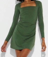 Wild Fable Jersey A-line Mini Dress, Dark Green Bodycon XS