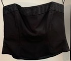 Escada Couture Silk Black Three Piece Suit  Belt Bustier Blazer Pants Sequins  — photo 2