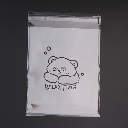 100 pcs Cartoonbärenmuster transparentes Brot Geschenkwick - Picture 9 of 15