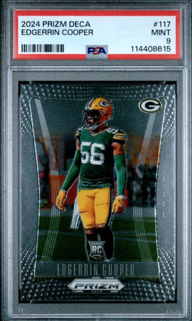 2024 PANINI PRIZM DECA #117 EDGERRIN COOPER PSA MINT 9
