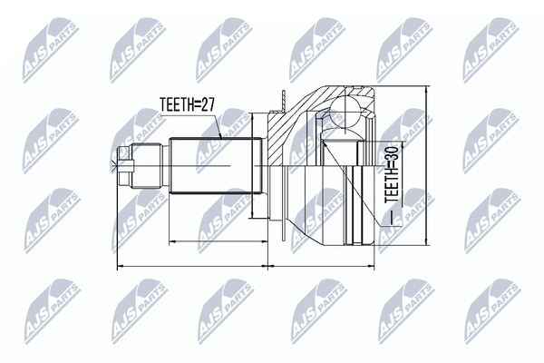 NTY Gelenksatz, Antriebswelle NPZ-SB-019 Passend FüR Subaru-image