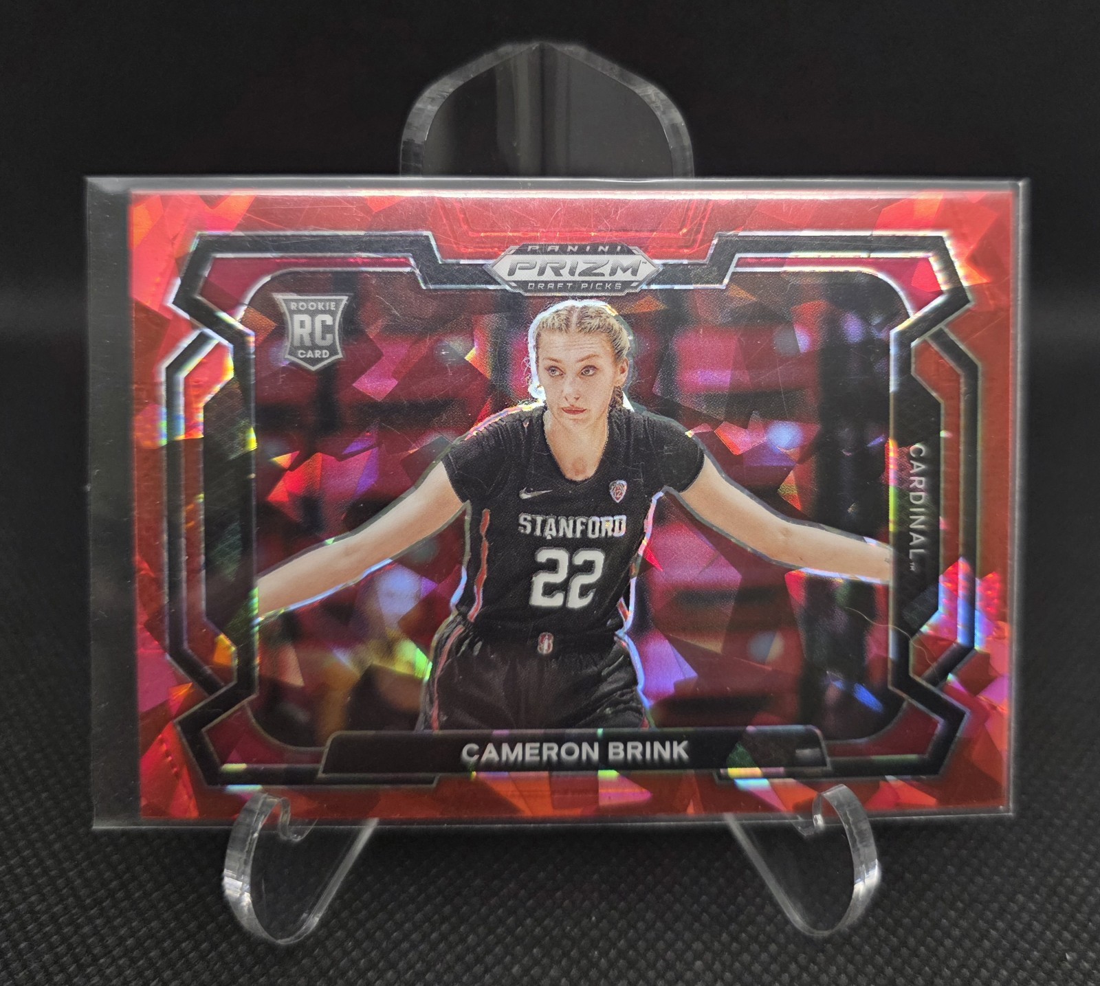 2024-25 Panini Prizm Draft Picks - Cameron Brink #89 Red Ice Prizm Variations...