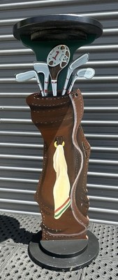 1994 RAINBOW COLLECTABLES, INC. Golf Bag Novelty Side Table by Christie Lee 