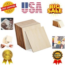 30 Pcs Basswood Sheets, Unfinished Thin Plywood Wood Sheets for Crafts, Perfe...