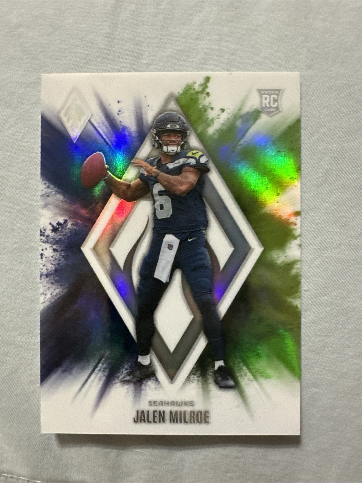 2025 Panini Phoenix JALEN MILROE Color Blast SSP Rookie RC #9 Case Hit! Seahawks