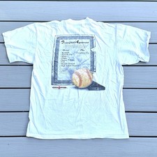Vintage Life’s A Sport T Shirt Baseball Prenup XL USA Made 90’s
