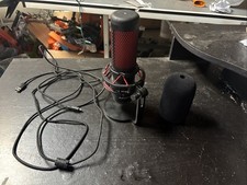 HyperX QuadCast Red LED USB Cardioid Microphone - Black