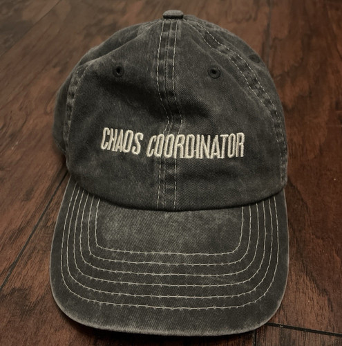 Primitives By Kathy Chaos Coordinator Gray Adjustable Baseball Cap OS